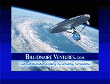 Tablet Screenshot of billionaireventures.com